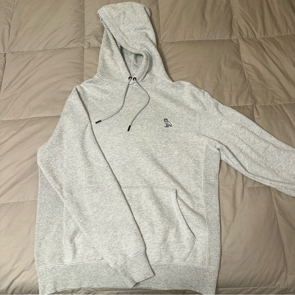 OVO Heather Gray Men's Hoodie DRAKE Octobers Very Own Merch